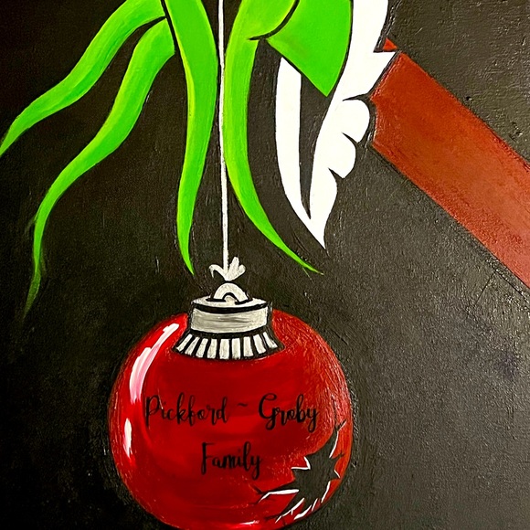 Customizable Grinch Painting Home Decor - 8x10 - Picture 2 of 4